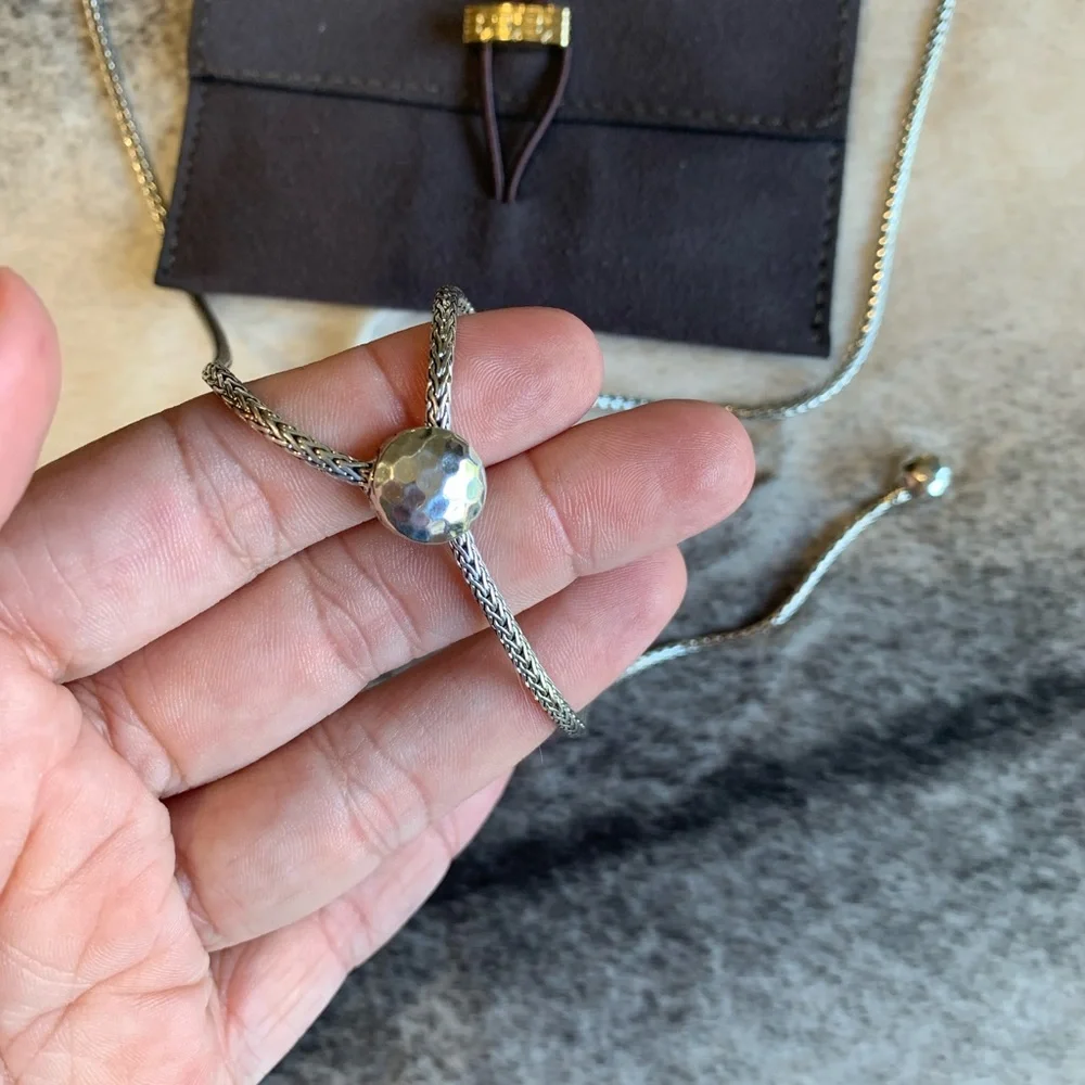 John Hardy Classic Chain Hammered Y Necklace - Picture 6 of 9